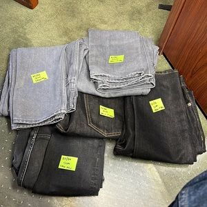 5 pairs 32x36 Old Navy New without Tags SLIM grey black dark